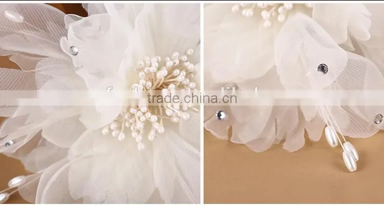 wedding mini snap decorative hair clips with flower