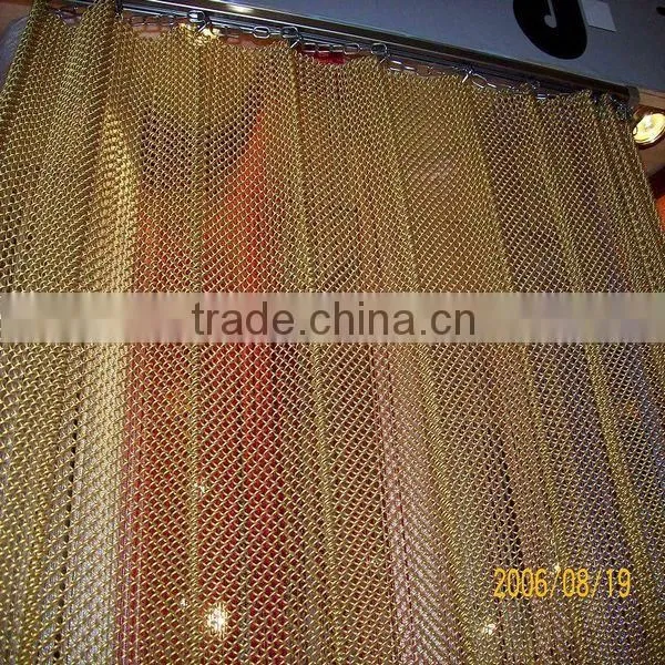 China Factory metallic decorative wire mesh (100% manufactory)