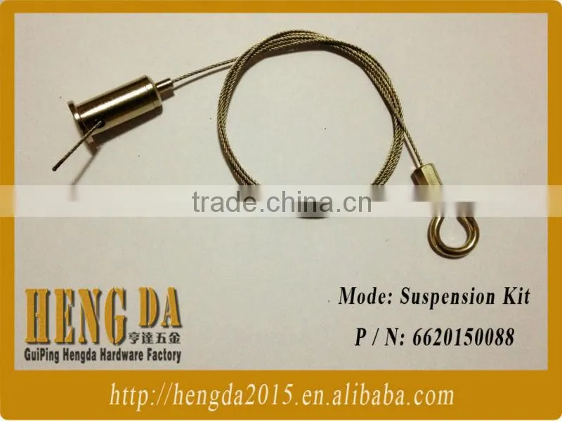 Led board lifting rope with non-removable hook
