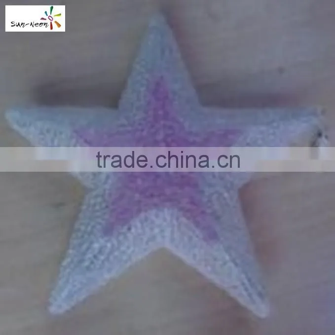 Shining led star light flashing outdoor christmas star lights fancy clear star shape christmas lights
