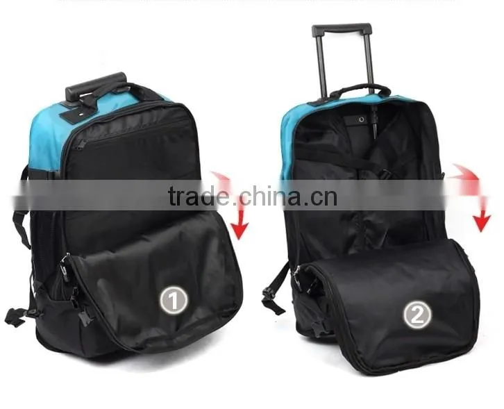 Polyester polo trolley travel bag for sale