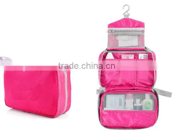 2015 fashion multi compartment colorful cosmetic bag