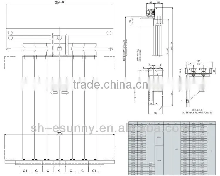 Using ACVVVF motor drive high quality Automatic VVVF Door operating machine
