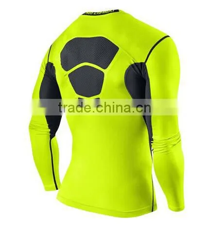 Custom fitness wear long sleeve mens compression wear with high quality