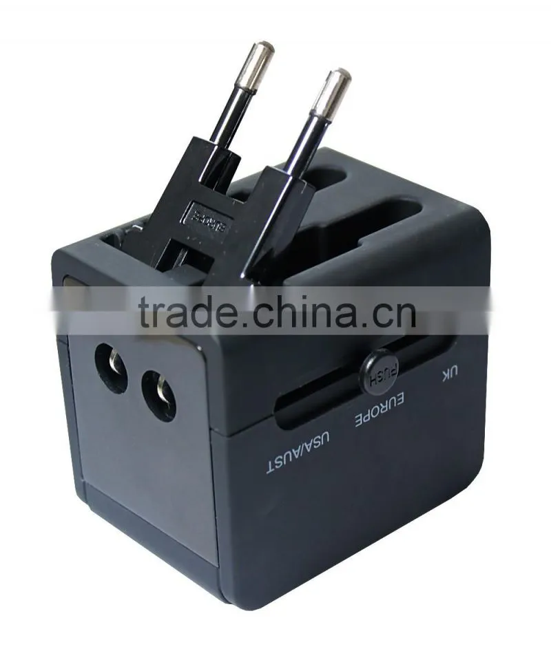 Portable USB travel adapter