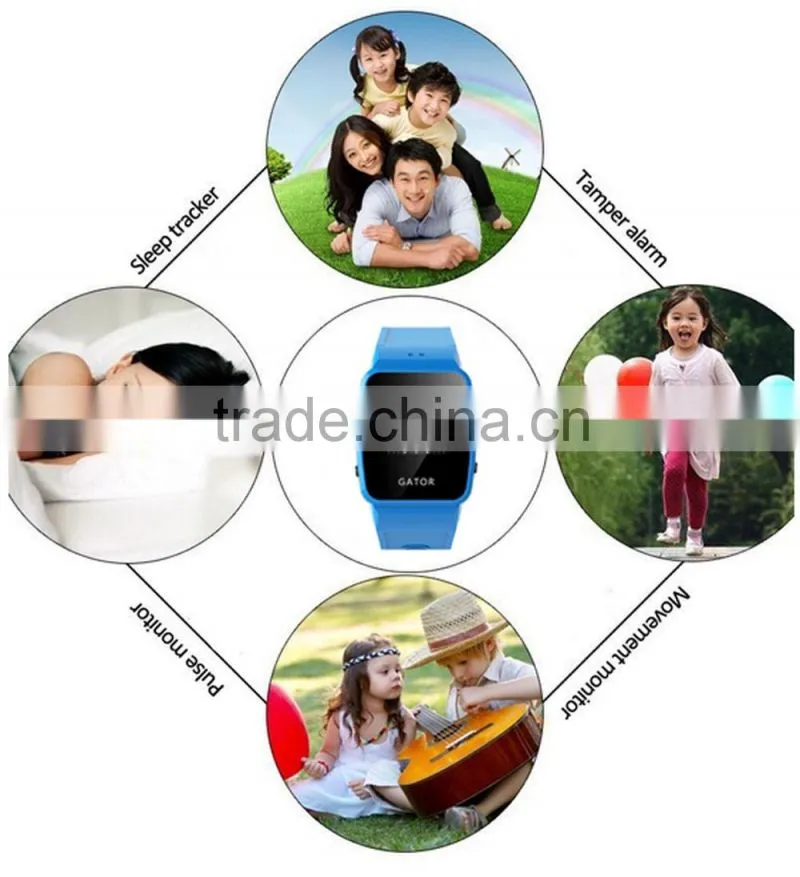 Kids Vague Waterproof IP 67 GPS tracker Caref Geo Fence Watch Phone