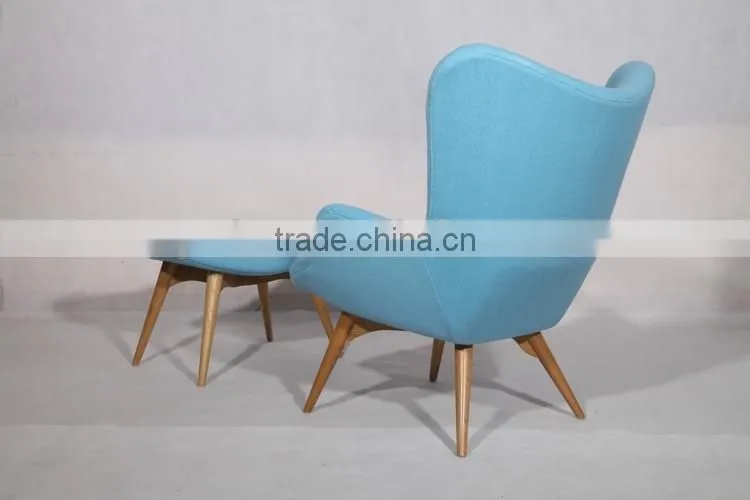 Hotel furniture chaise lounge chair grant featherston chair with footrest sale