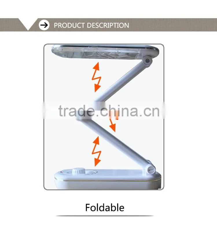 foldable led rechargeable desk lamp for study reading