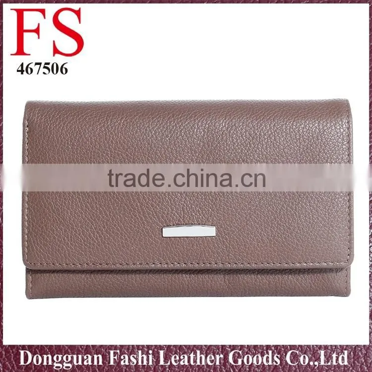 Women Long black High Quality Leather Wallet