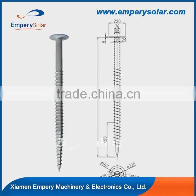 hot selling 2016 solar ground screw anchor