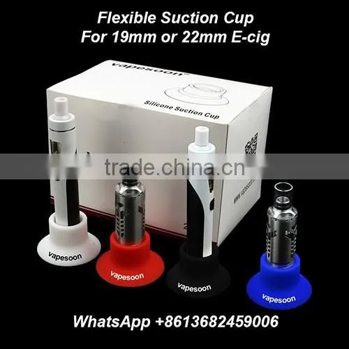 e cigarette RDTA display stand FLEXIBLE big suction cup atomizer display stand for 19mm or 22mm batteries or tanks