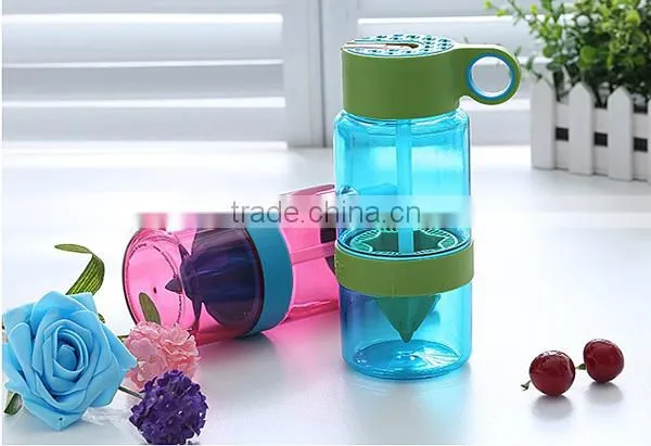 BPA Free Clear Infuser Lemon Plastic Fruit Drinking Water Bottle