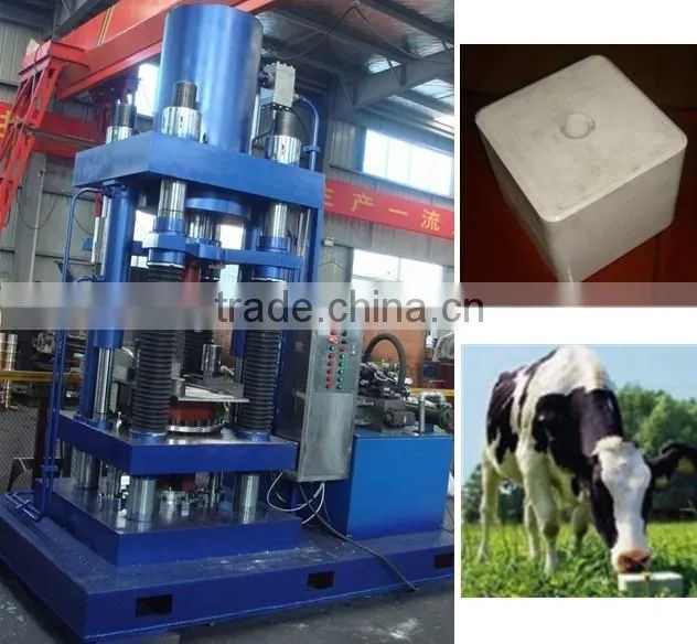 Salt licking stone with iodine hydraulic powder forming machine