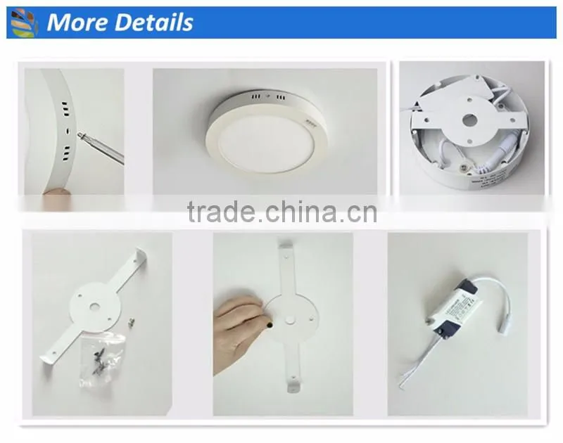 Good Quality Indoor 6W 12W 18W LED Surface Mounted Ceiling lights AC85V-265V Square LED Panel Lights