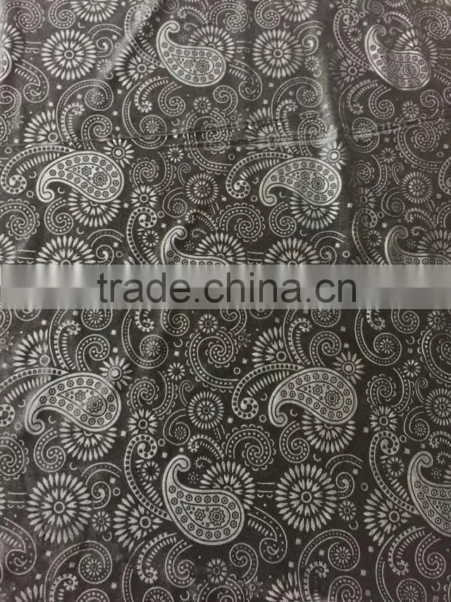 Polyester Dark Velvet with 3D Emboss for Middle East