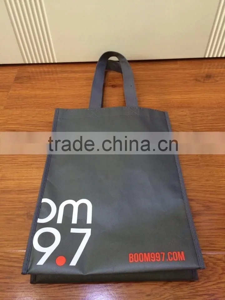 Custom printed logo Eco promotion wine bottle bag