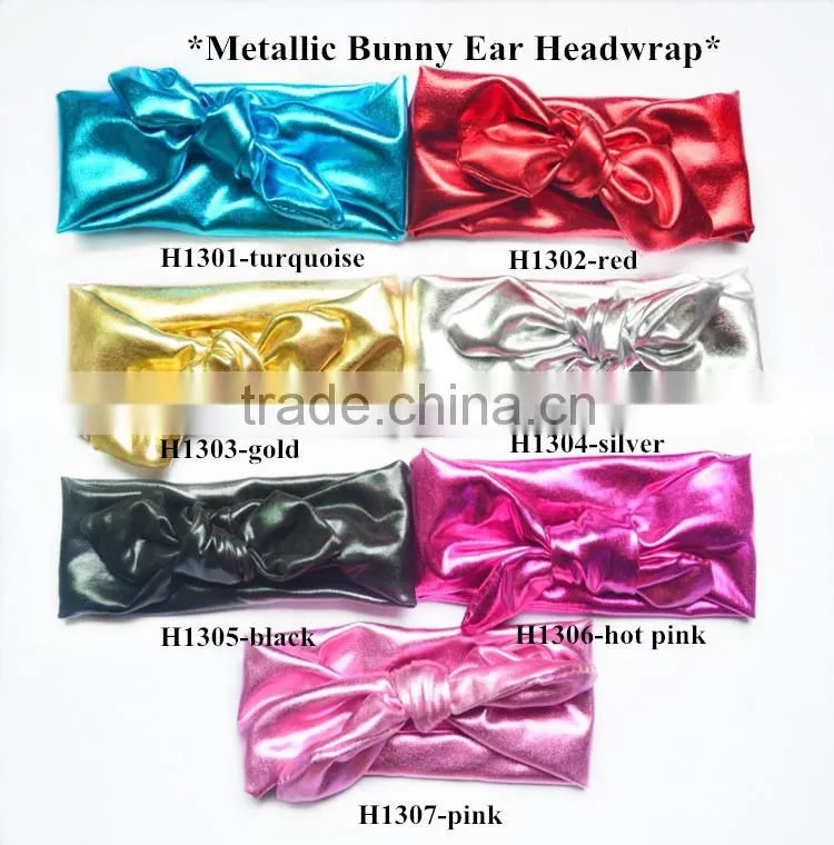 Hot-selling cotton girly headband,fancy printed knotted turban stretch headband,cotton hair accessory