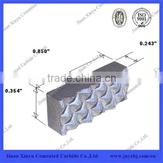 tungsten carbide gripper jaw insert for chuck jaws needle gripper 22x9x6.3mm