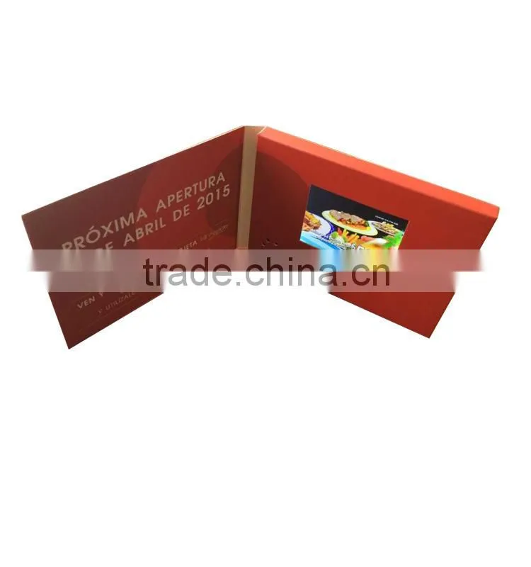 Sample available for test and quality check of 3.5" LCD video brochure card /video brochure module/video brochure