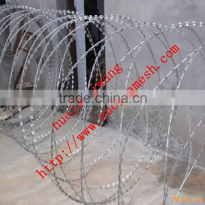 ISO9001 Stainless Steel Spiral Barbed Wire