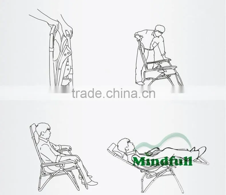 25mm*0.8mm India Market Garden Zero Gravity Folding Lounge Chair