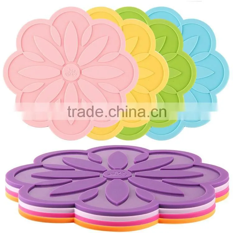 100% food grade cup mat silicone mat and pads