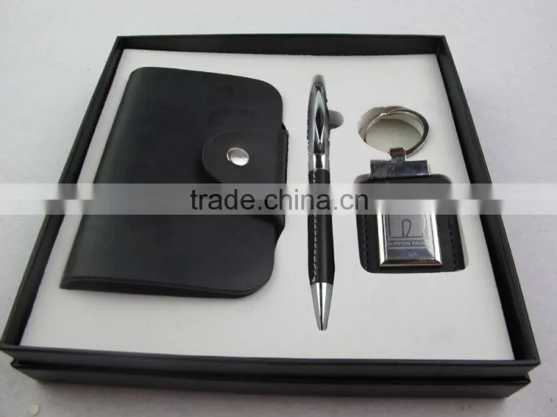 gifts card case keychain metal ball-point pen sets TS-p00413