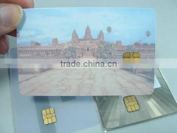 Free Sample~!! Plastic contact IC memory card/ SLE5528 chip cards