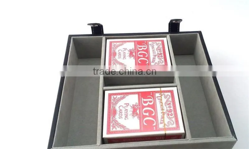 Customized Leather Storage bag for poker game amusing entertainment equipment