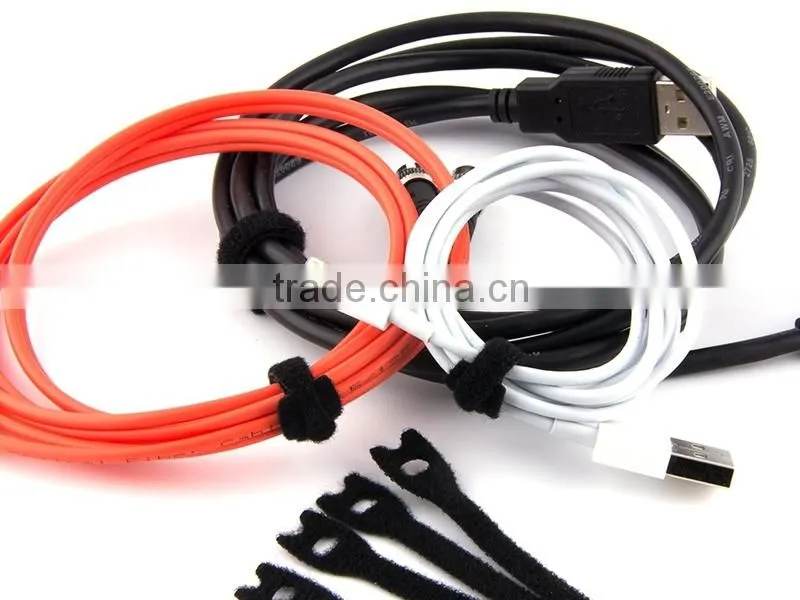 cable management hook loop straps