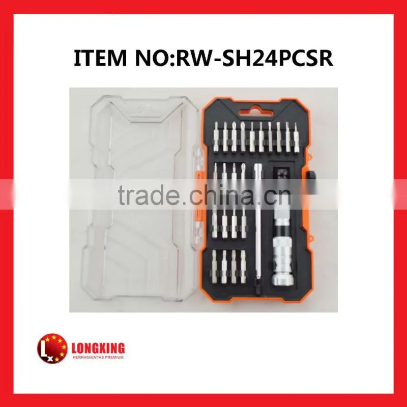Factory Supply High quality 24 pcs precision screwdrivers set rw-sh24pcsr