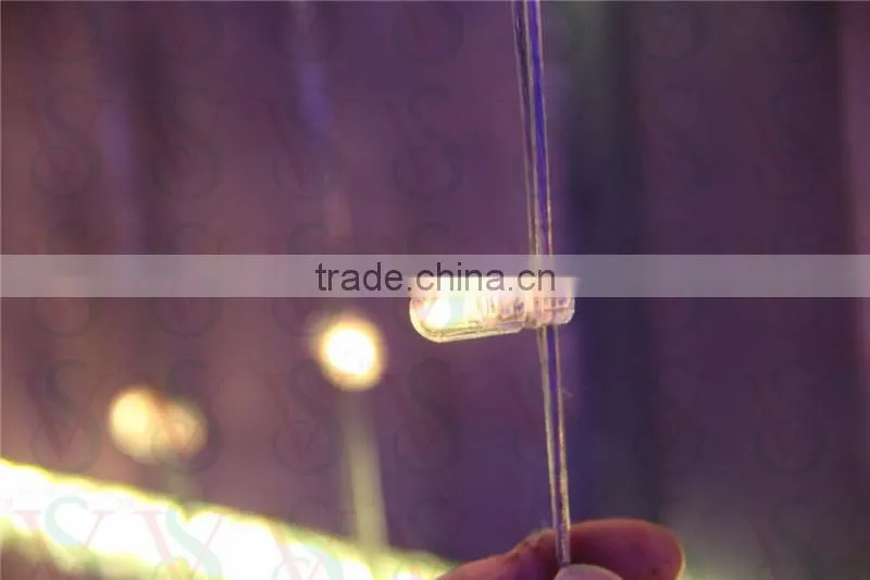clear PVC wire LED clip light 100m/roll IP65 waterproof outdoor christmas decoration light