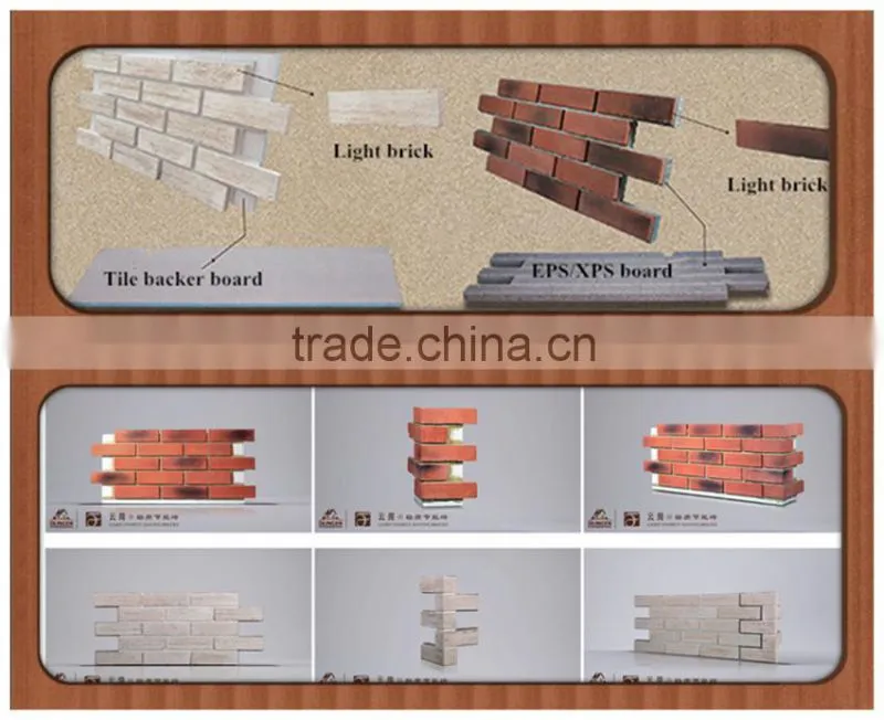 Olingen brick wall corner with EPS insulation