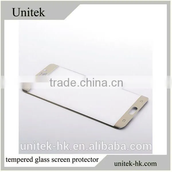 shenzhen mobile phone film Full Cover 3D Tempered Glass film silk printing tempered glass for S7 Edge