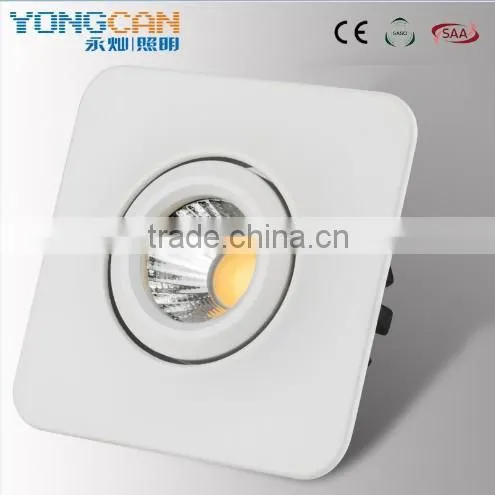 Small square LED COB Downlight Ceilinglight 3W