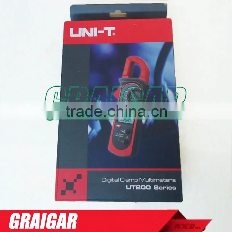 UNI-T LCD Digital Clamp Multimeter Ohm DMM DC AC Current Voltmeter UT201