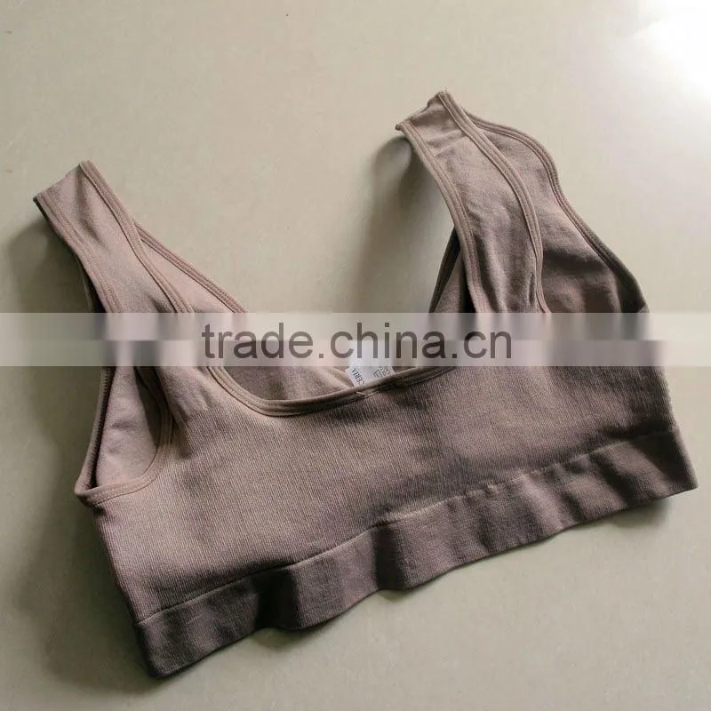 TV hot sale Tracelessness sports Genie bra padded bra