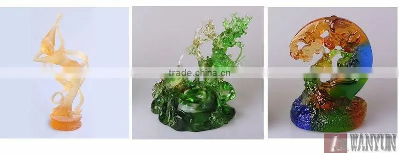 European popular glass crystal statue for souvenir