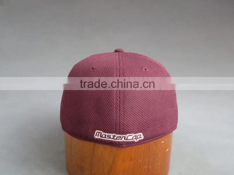 Customer flat brim 6- panel fitted cap with 3D Embroidered Patch