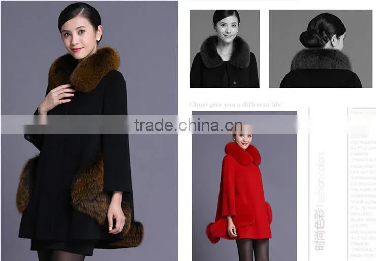 Women 100% cashmere winter coat