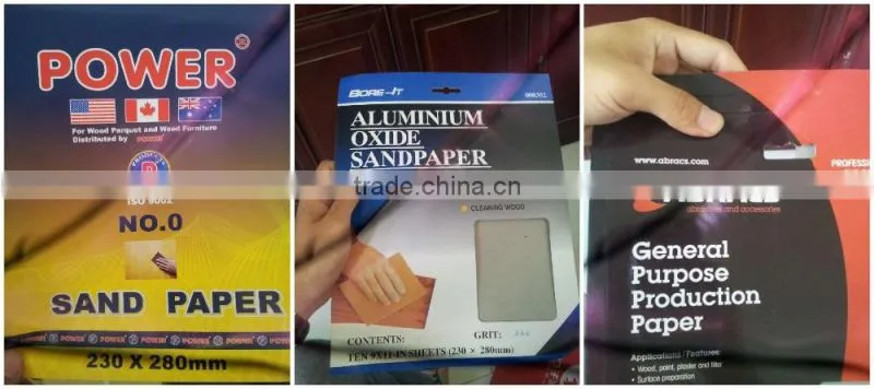 aluminium oxide sandpaper block manufacturer