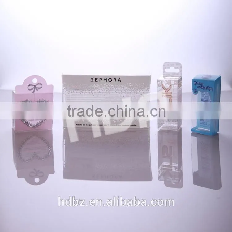 recyclable eco-friendly clear packaging pvc box with fancy logo