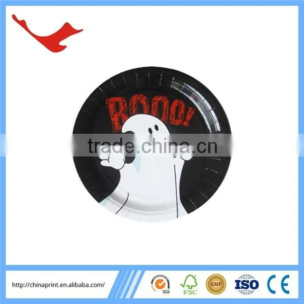 005 Halloween disposable hot food lunch plate