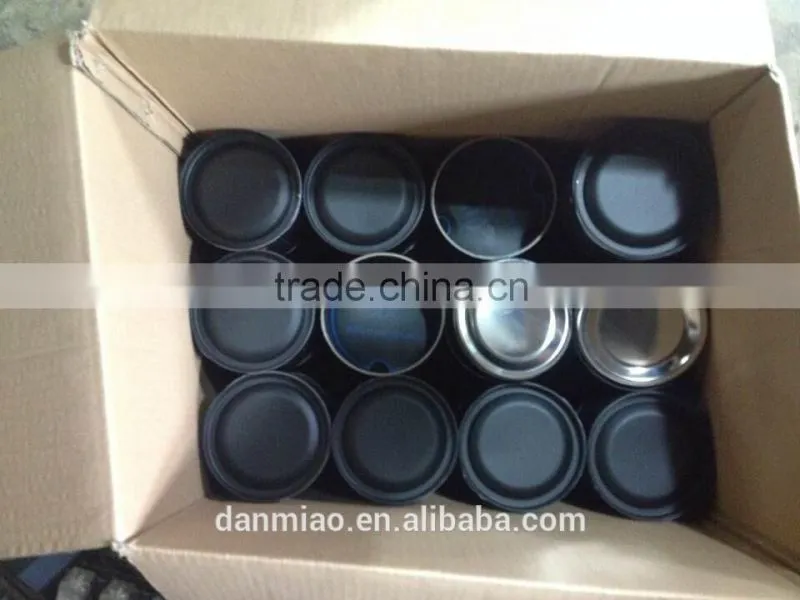 Black paper cans with customized printed