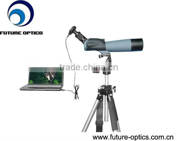 1.3MP USB Digital Zoom Spotting scope with spotting scope camera