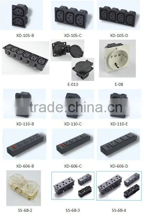 16a 250v European waterproof socket with transparent cover