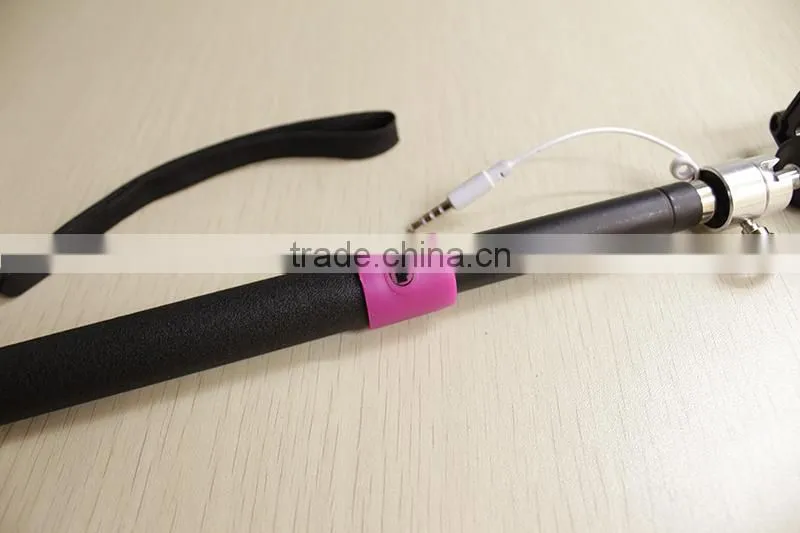 2015 New Monopod Selfie Stick Camera Smartphone Cable Selfie Stick Monopod for Smartphone