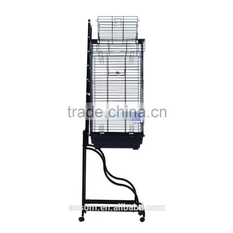 Pawhut 58" Bird Cage - Black
