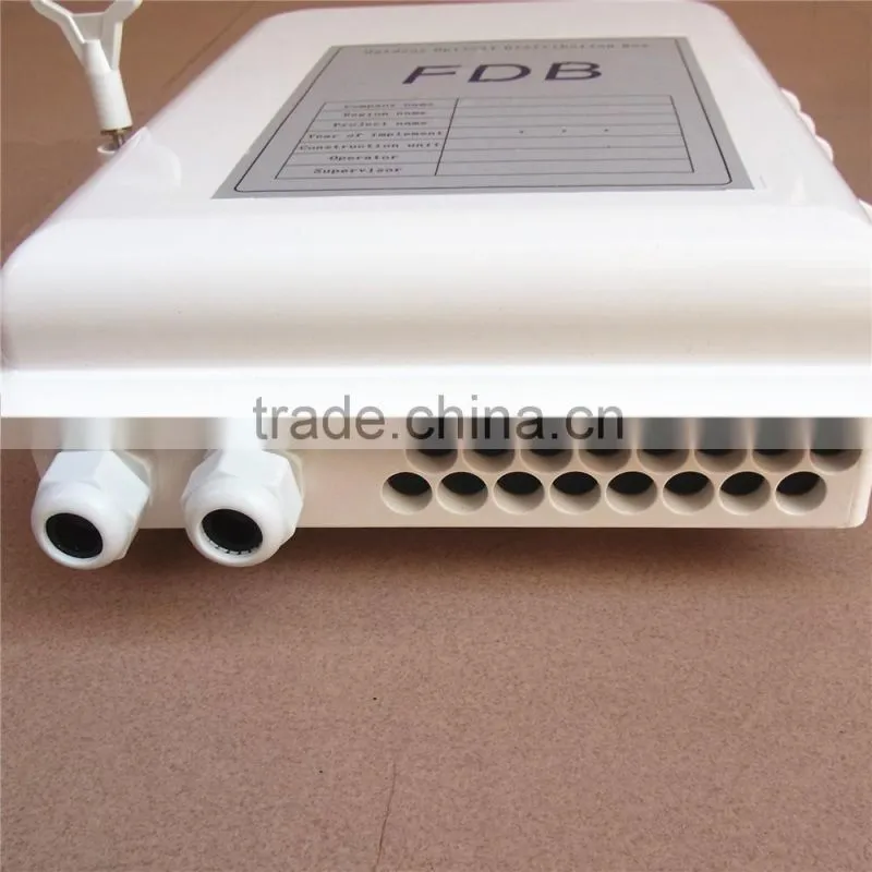 16 core Plastic shell Fiber optic distribution box