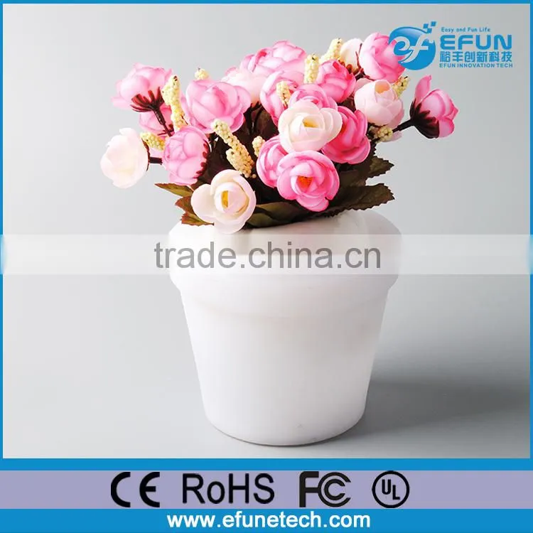 plastic outdoor/indoor led planter vase,party flower decorative led pots